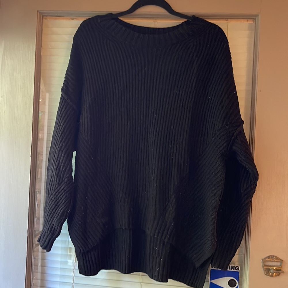 Oversized black sweater